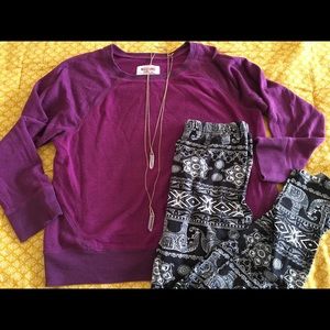 Plus Sized Purple Sweatshirt